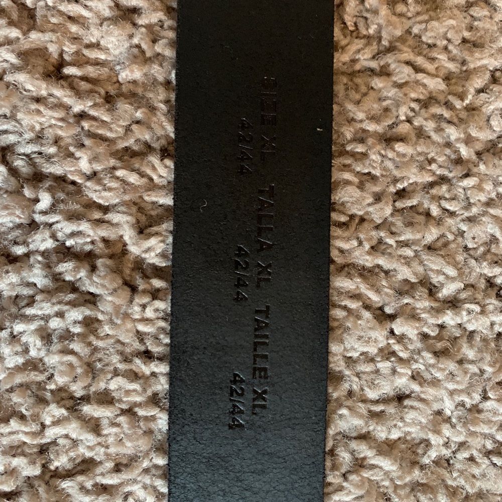 Harley-Davidson Men's XL 42/44 Embossed Genuine‎ Leather Belt, Black New - Picture 7 of 9
